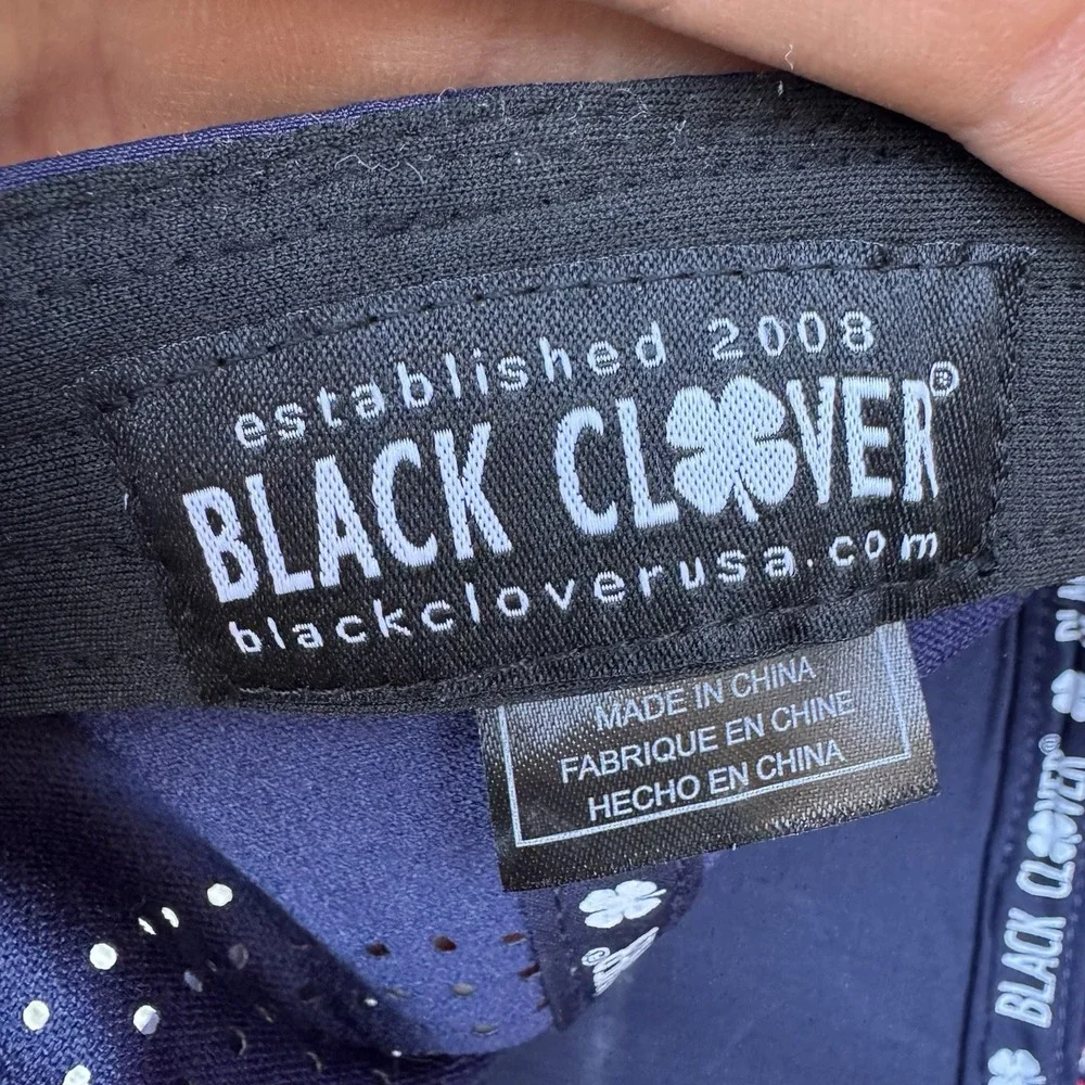 Black‎ Clover Massey SnapBack HD Print Navy Men's Cap Hat